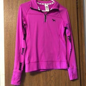 PINK half zip sweatshirt
